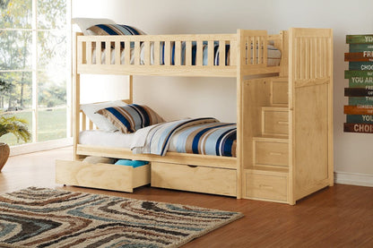 Homelegance  - Bartly Twin/Twin Step Bunk Bed W/ Storage Boxes - B2043SB-1xT  view 4