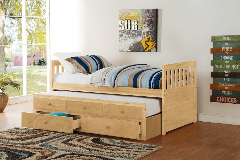 Homelegance  - Bartly Twin/Twin Trundle Bed - B2043PR-1x  view 4