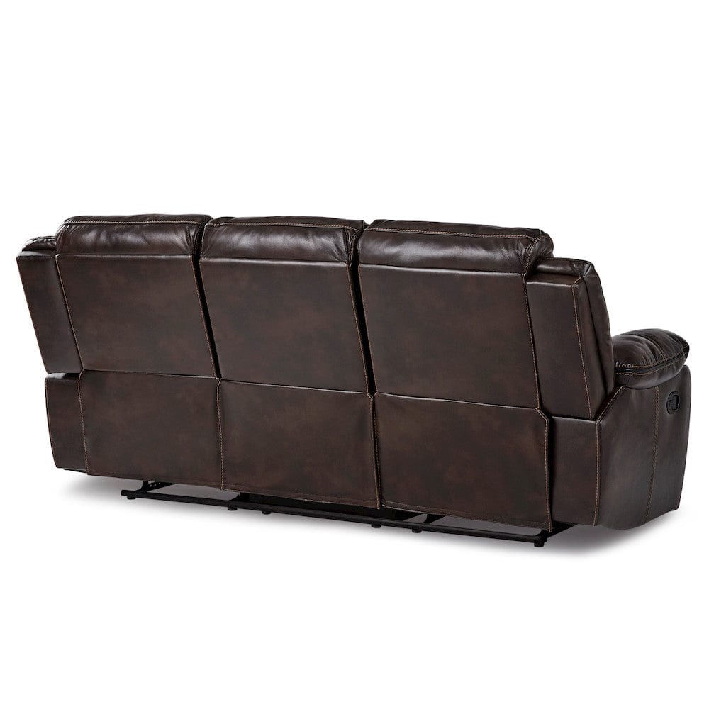 Homelegance  - Bastrop Double Reclining Sofa in Brown - 8230BRW-3  view 2
