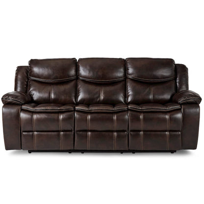 Homelegance  - Bastrop Double Reclining Sofa in Brown - 8230BRW-3  view 3