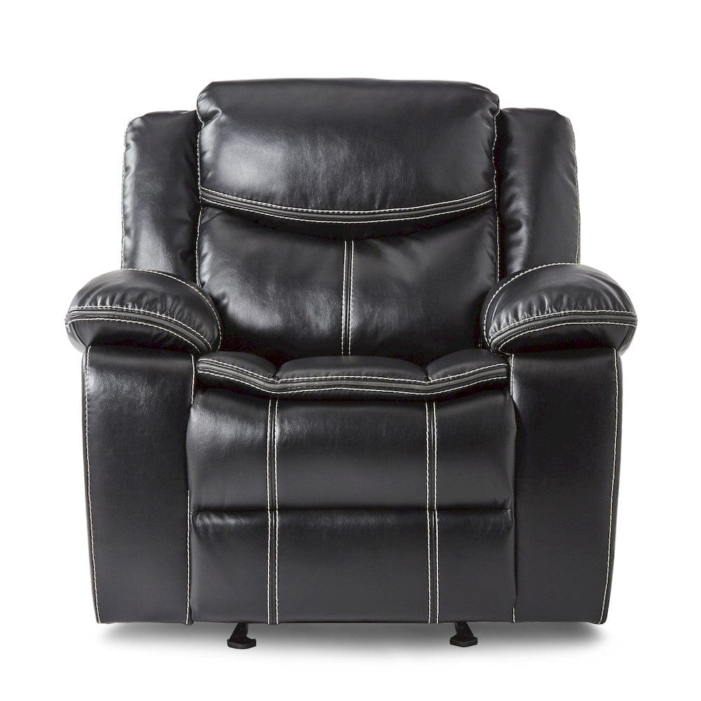 Homelegance  - Bastrop Glider Reclining Chair in Black - 8230BLK-1  view 4