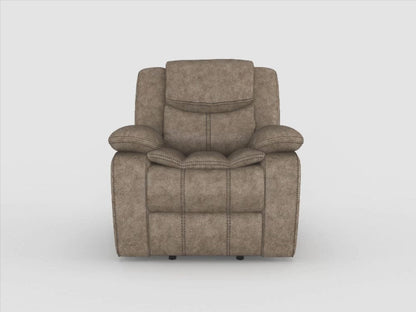 Homelegance  - Bastrop Glider Reclining Chair in Black - 8230BLK-1  view 7