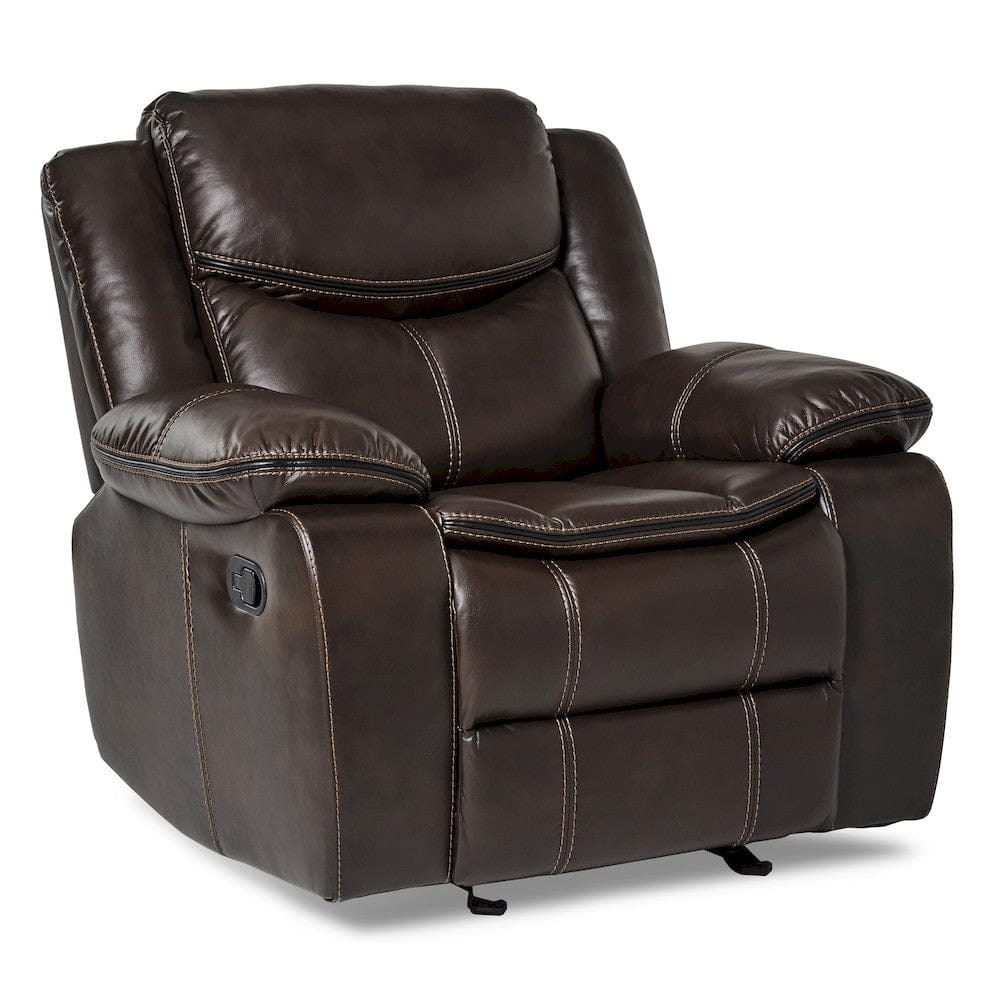 Homelegance  - Bastrop Glider Reclining Chair in Brown - 8230BRW-1  view 1