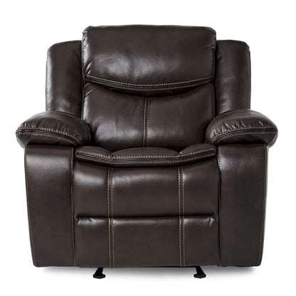 Homelegance  - Bastrop Glider Reclining Chair in Brown - 8230BRW-1  view 2
