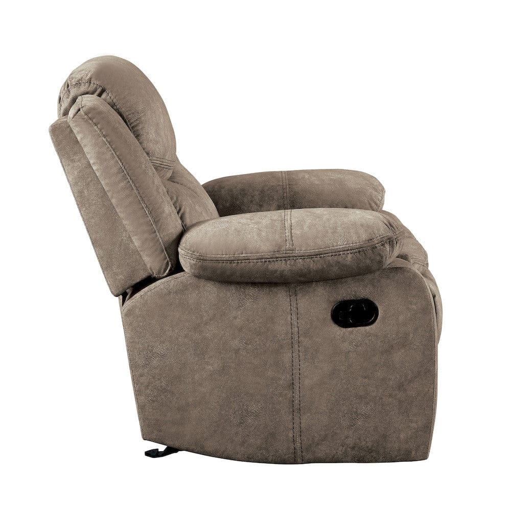 Homelegance  - Bastrop Glider Reclining Chair in Brown - 8230FBR-1  view 4