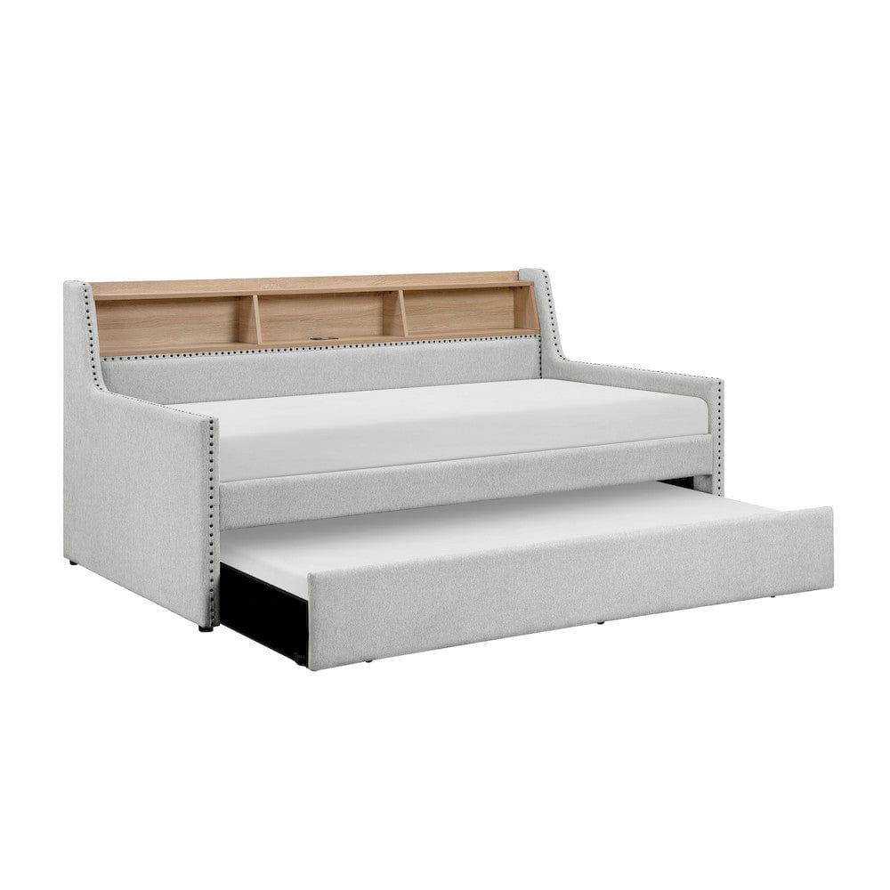 Homelegance  - Baxter Daybed W/ Trundle in Light gray - 4989x  view 6