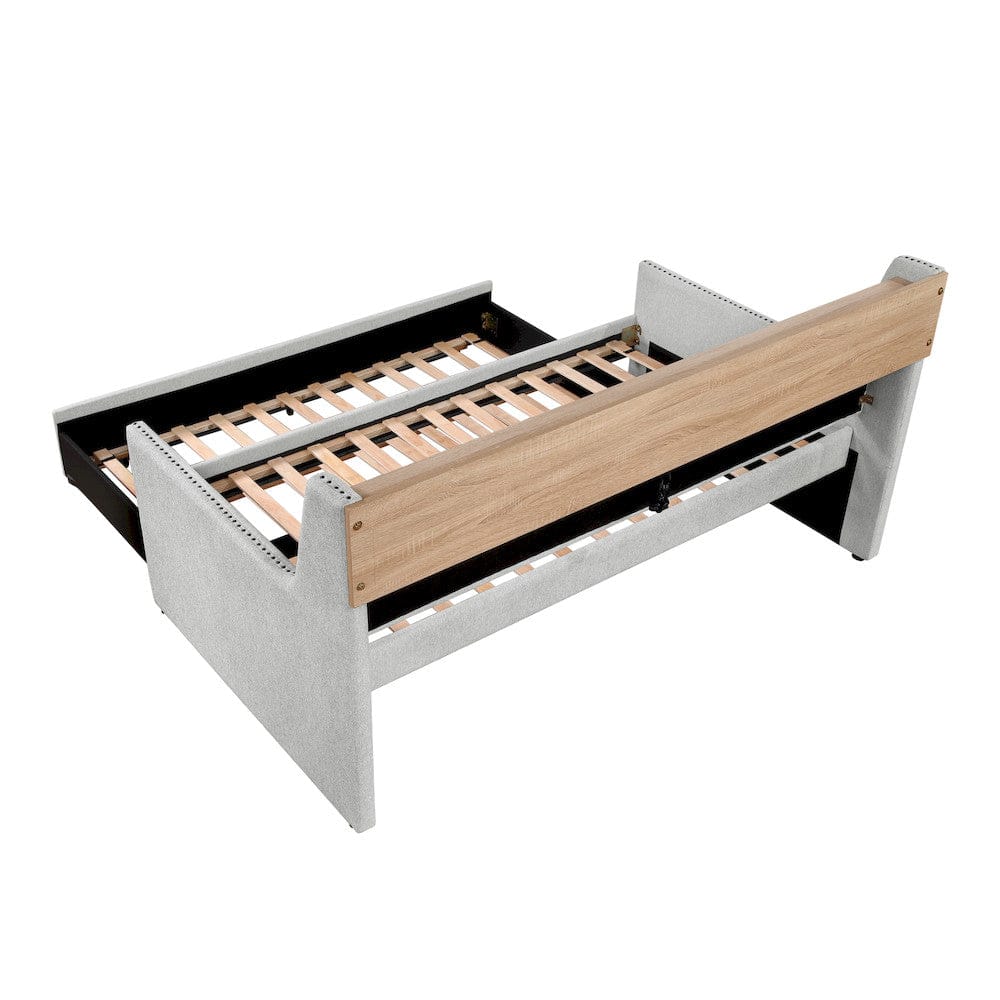 Homelegance  - Baxter Daybed W/ Trundle in Light gray - 4989x  view 9