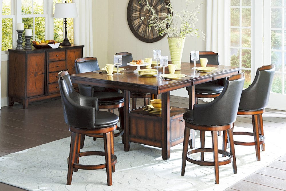 Homelegance  - Bayshore Swivel Counter Height Chair in Dark brown - 5447-24S  view 5