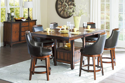 Homelegance  - Bayshore Swivel Pub Height Chair in Dark brown - 5447-29S  view 5