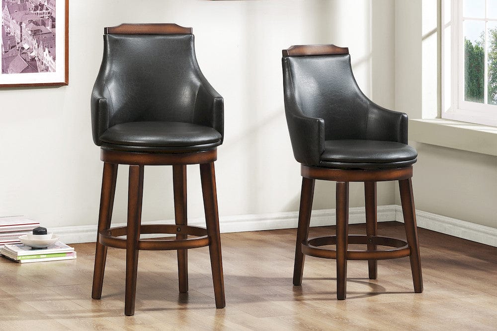 Homelegance  - Bayshore Swivel Pub Height Chair in Dark brown - 5447-29S  view 6