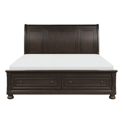Homelegance  - Begonia California King Platform Bed W/ Footboard Storage - 1718KGY-1CKx  view 1