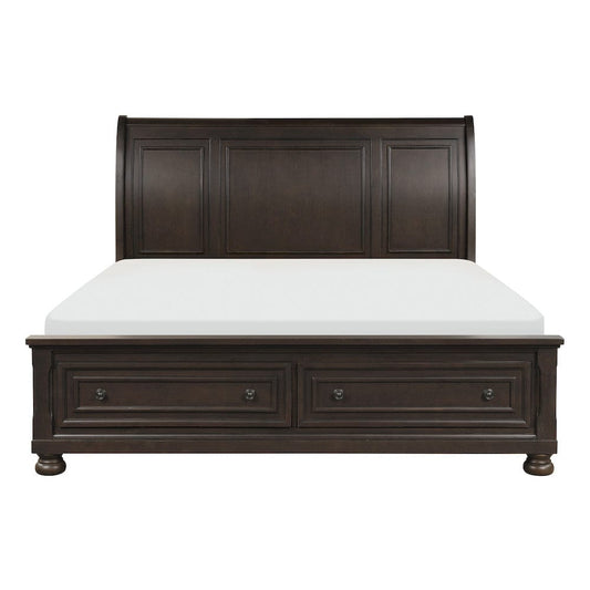 Homelegance  - Begonia California King Platform Bed W/ Footboard Storage - 1718KGY-1CKx  view 1