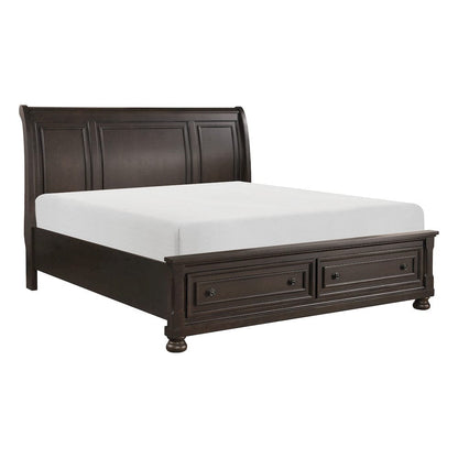 Homelegance  - Begonia California King Platform Bed W/ Footboard Storage - 1718KGY-1CKx  view 2