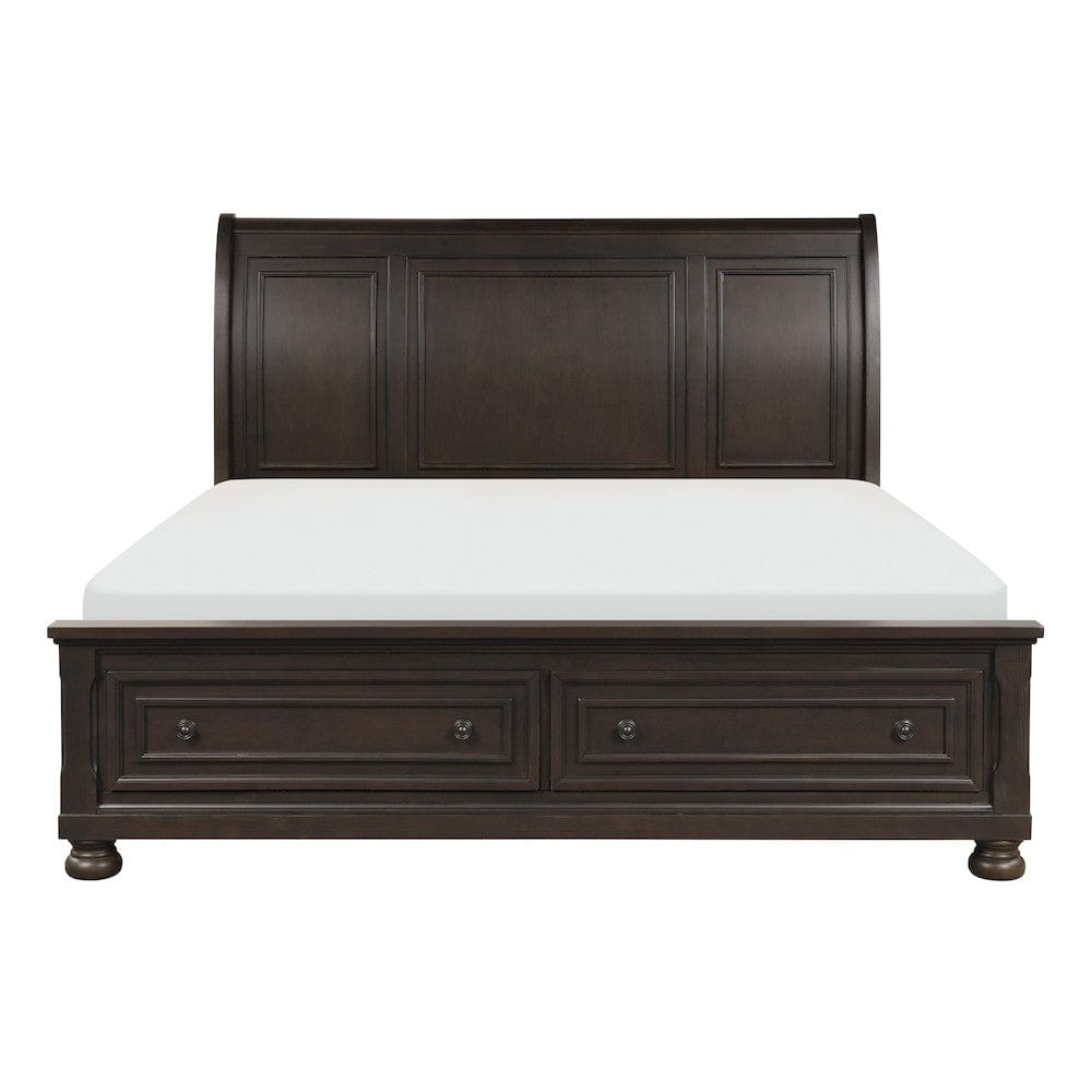 Homelegance  - Begonia Eastern King Platform Bed W/ Footboard Storage - 1718KGY-1EKx  view 1