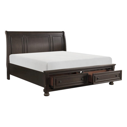 Homelegance  - Begonia Eastern King Platform Bed W/ Footboard Storage - 1718KGY-1EKx  view 3