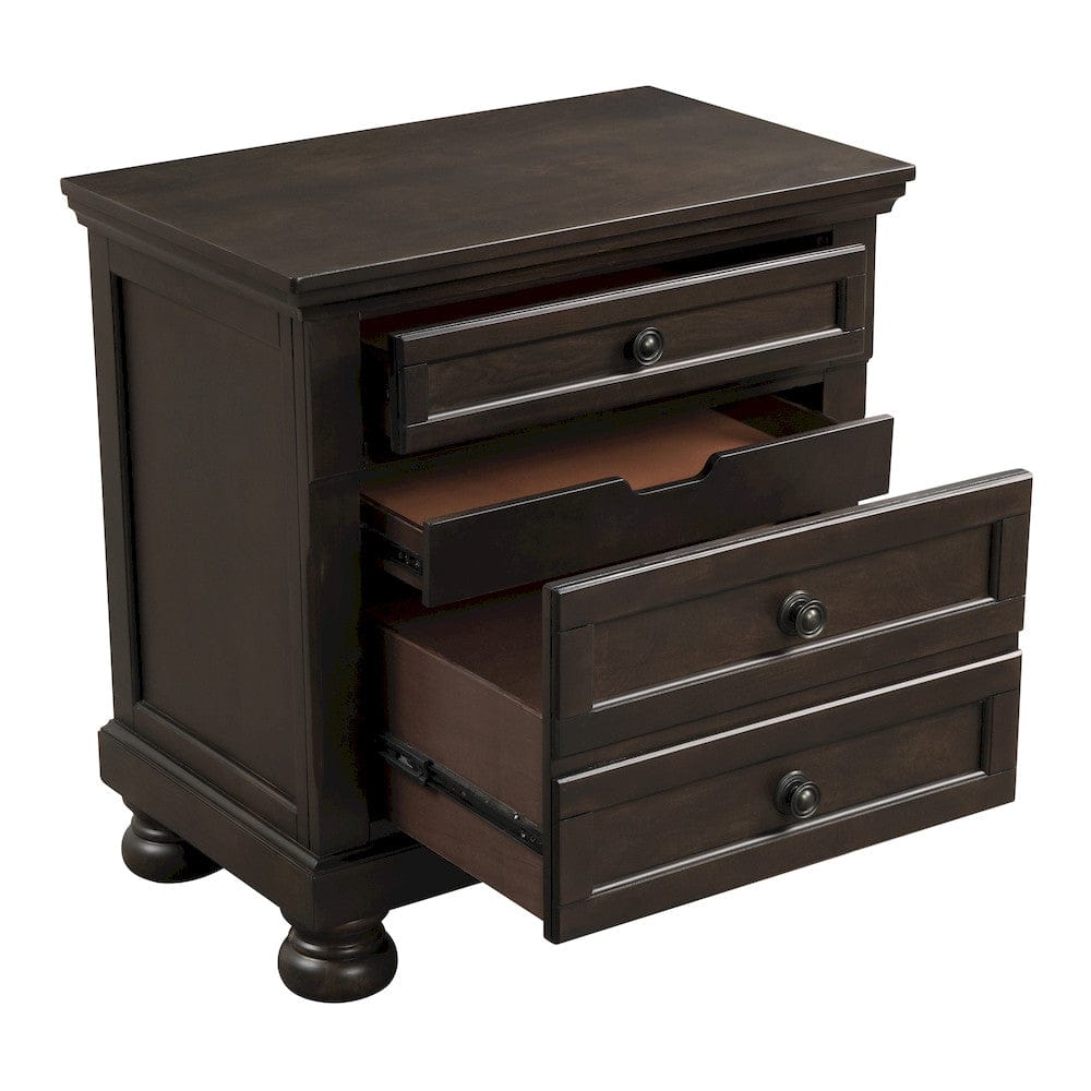 Homelegance  - Begonia Night Stand W/ Hidden Drawer - 1718GY-4  view 3