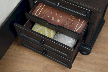 Homelegance  - Begonia Night Stand W/ Hidden Drawer - 1718GY-4  view 4