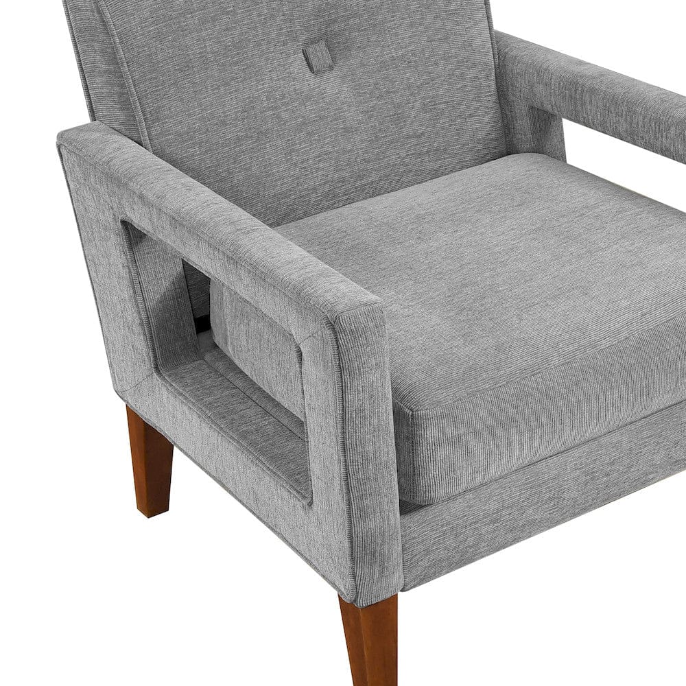 Homelegance  - Belfort Accent Chair in Gray - 1113GY-1  view 5