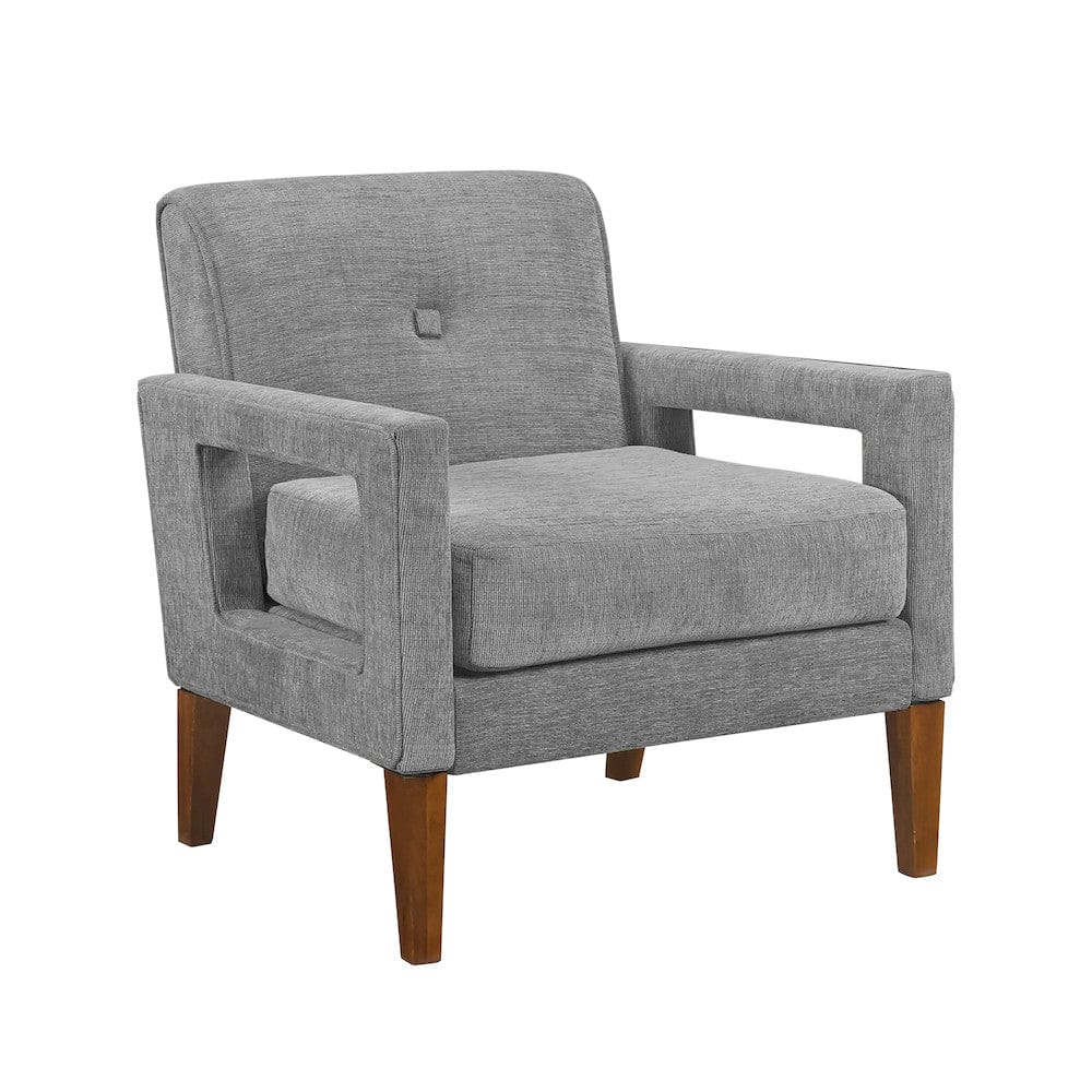 Homelegance  - Belfort Accent Chair in Gray - 1113GY-1  view 8