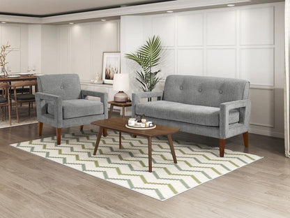 Homelegance  - Belfort Accent Chair in Gray - 1113GY-1  view 9