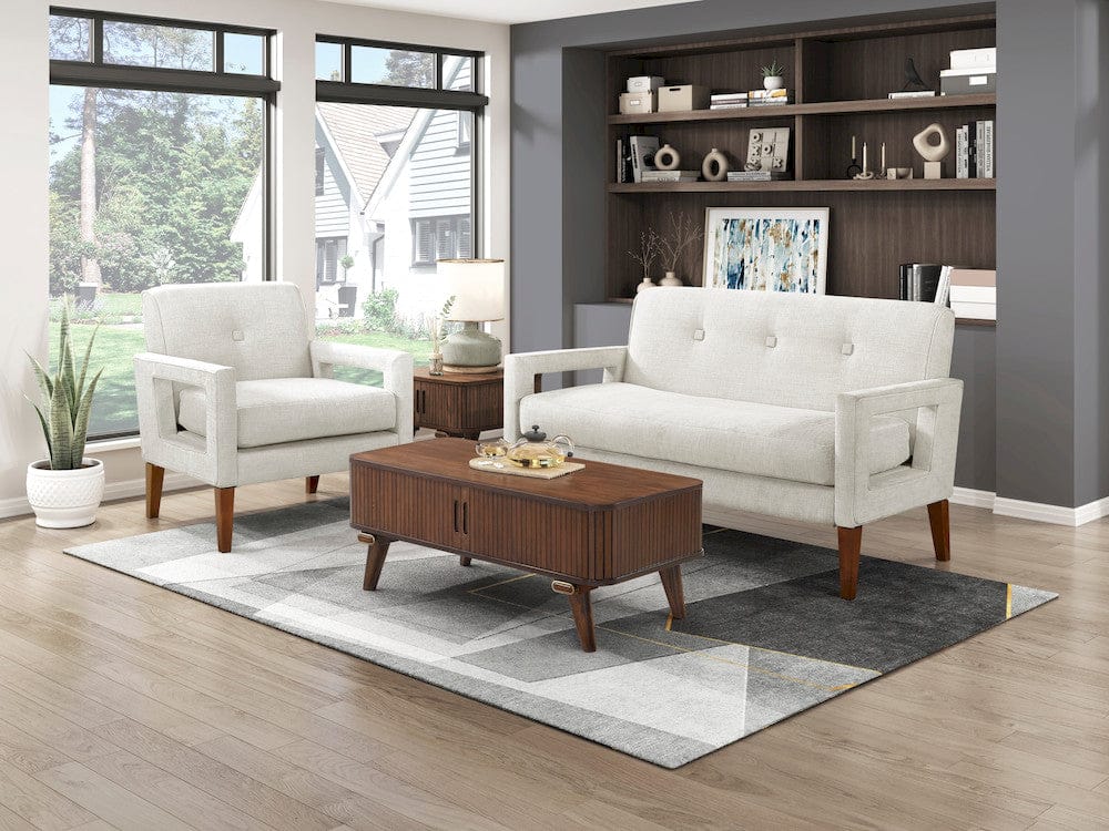 Homelegance  - Belfort Love Seat in Beige - 1113BE-2  view 8