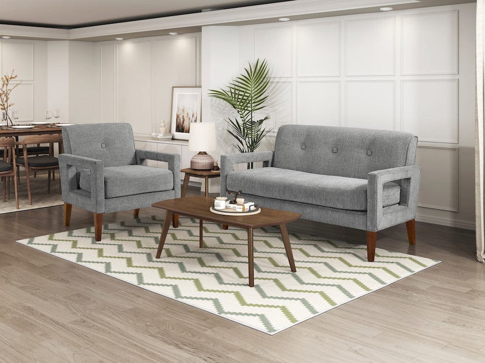 Homelegance  - Belfort Love Seat in Gray - 1113GY-2  view 7