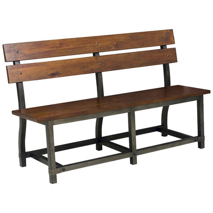 Homelegance  -  Bench W/ Back - 1715-BH  view 2