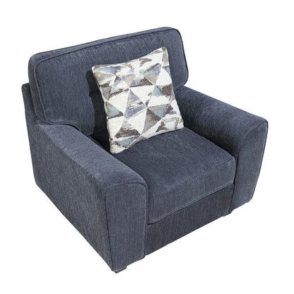 Homelegance  - Bennett Chair in Blue - 8416BU-1  view 7