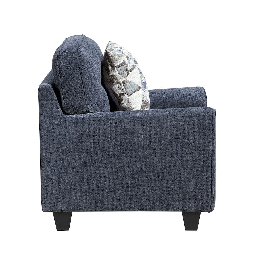 Homelegance  - Bennett Chair in Blue - 8416BU-1  view 8