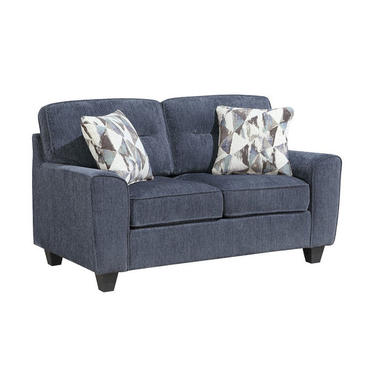 Homelegance  - Bennett Love Seat in Blue - 8416BU-2  view 1