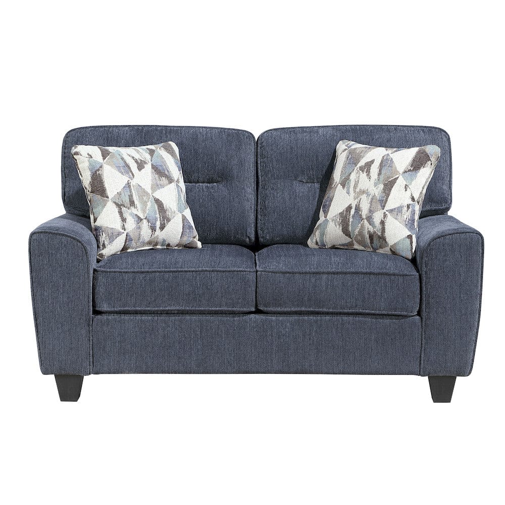 Homelegance  - Bennett Love Seat in Blue - 8416BU-2  view 4