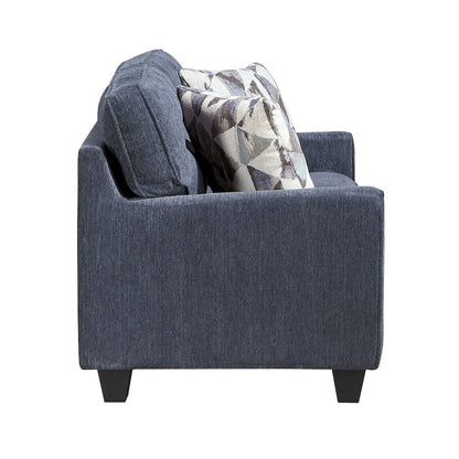 Homelegance  - Bennett Love Seat in Blue - 8416BU-2  view 5