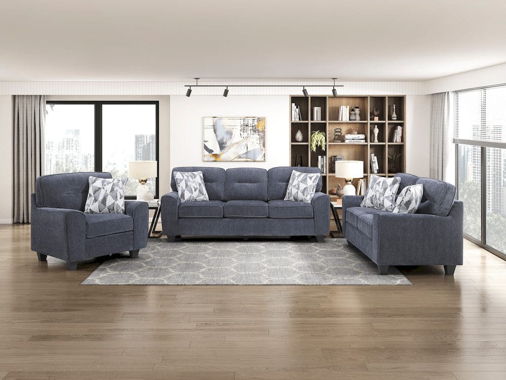 Homelegance  - Bennett Love Seat in Blue - 8416BU-2  view 9