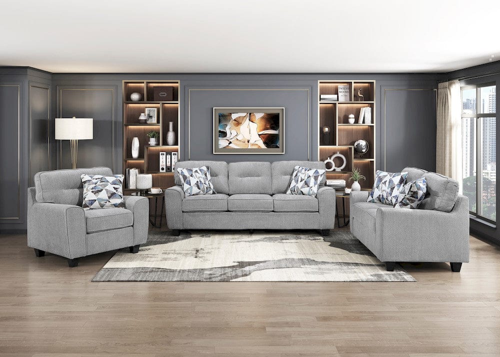 Homelegance  - Bennett Sofa in Gray - 8416GY-3  view 2