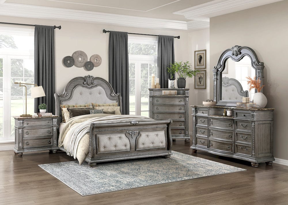 Homelegance  - Bennington Eastern King Bed in Gray - 1583K-1EKx  view 5