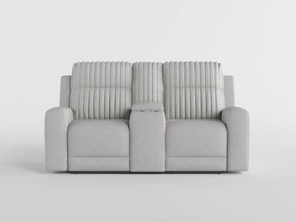 Homelegance  - Benton Double Reclining Love Seat W/ Center Console in Light gray - 9728LGY-2  view 11