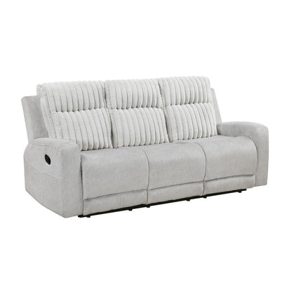 Homelegance  - Benton Double Reclining Sofa in Light gray - 9728LGY-3  view 1
