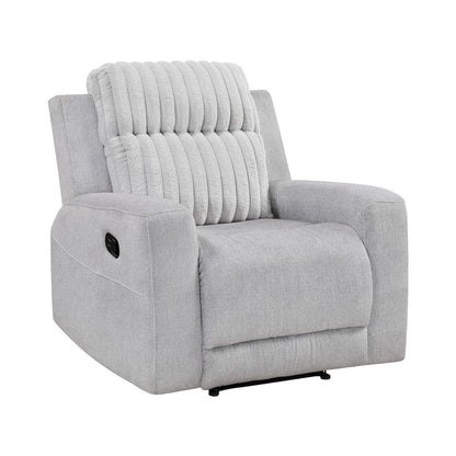 Homelegance  - Benton Reclining Chair in Light gray - 9728LGY-1  view 1