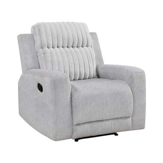 Homelegance  - Benton Reclining Chair in Light gray - 9728LGY-1  view 1