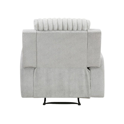Homelegance  - Benton Reclining Chair in Light gray - 9728LGY-1  view 7