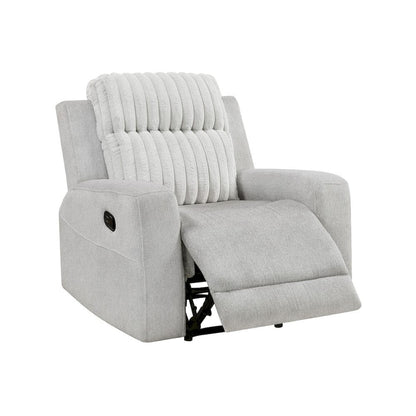 Homelegance  - Benton Reclining Chair in Light gray - 9728LGY-1  view 8