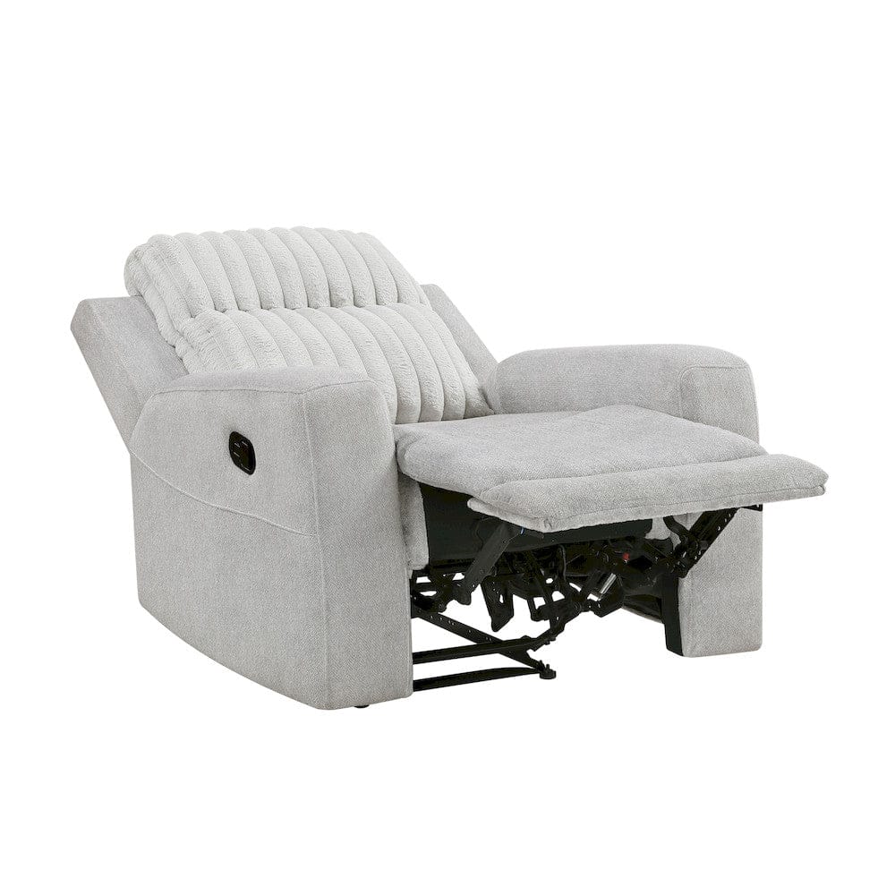 Homelegance  - Benton Reclining Chair in Light gray - 9728LGY-1  view 9