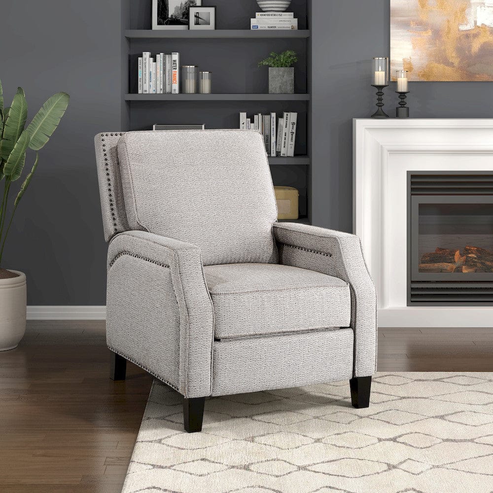 Homelegance  - Berenson Push Back Reclining Chair in Coconut - 8504CCN-1  view 6