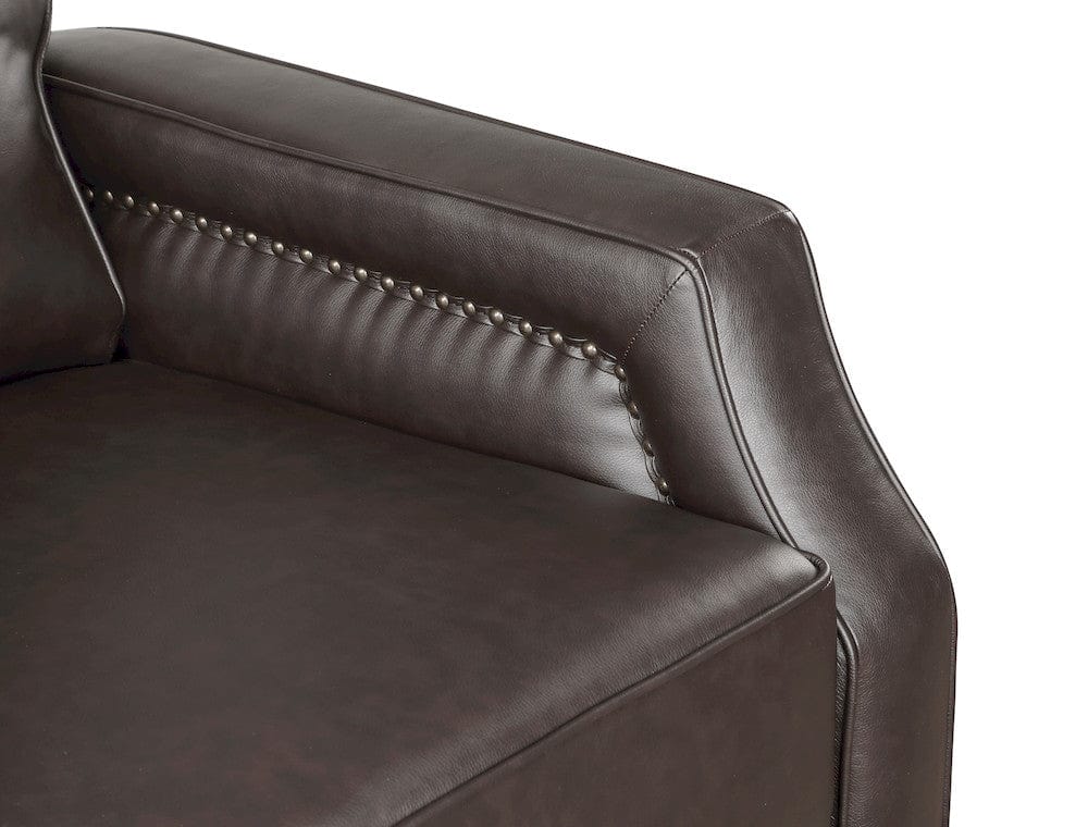 Homelegance  - Berenson Push Back Reclining Chair in Dark Brown - 8504DBR-1  view 6