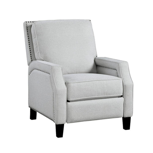 Homelegance  - Berenson Push Back Reclining Chair in Gray - 8504FGY-1  view 1