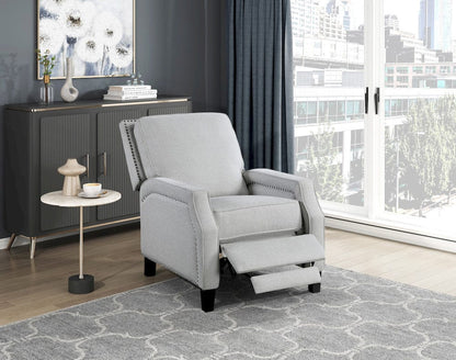 Homelegance  - Berenson Push Back Reclining Chair in Gray - 8504FGY-1  view 2