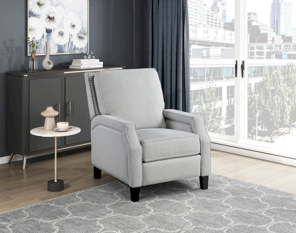 Homelegance  - Berenson Push Back Reclining Chair in Gray - 8504FGY-1  view 6