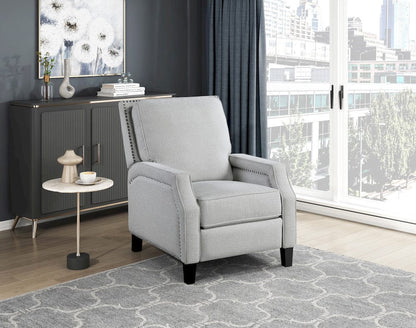 Homelegance  - Berenson Push Back Reclining Chair in Gray - 8504FGY-1  view 6
