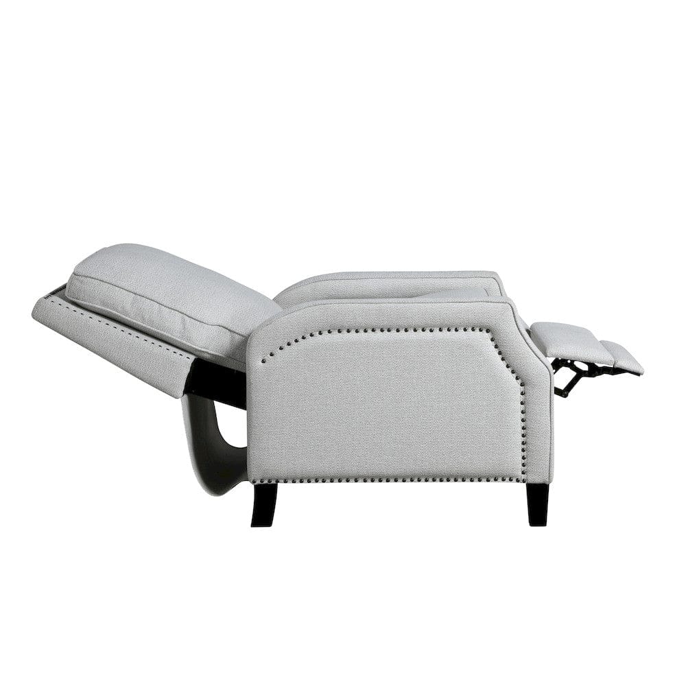 Homelegance  - Berenson Push Back Reclining Chair in Gray - 8504FGY-1  view 7
