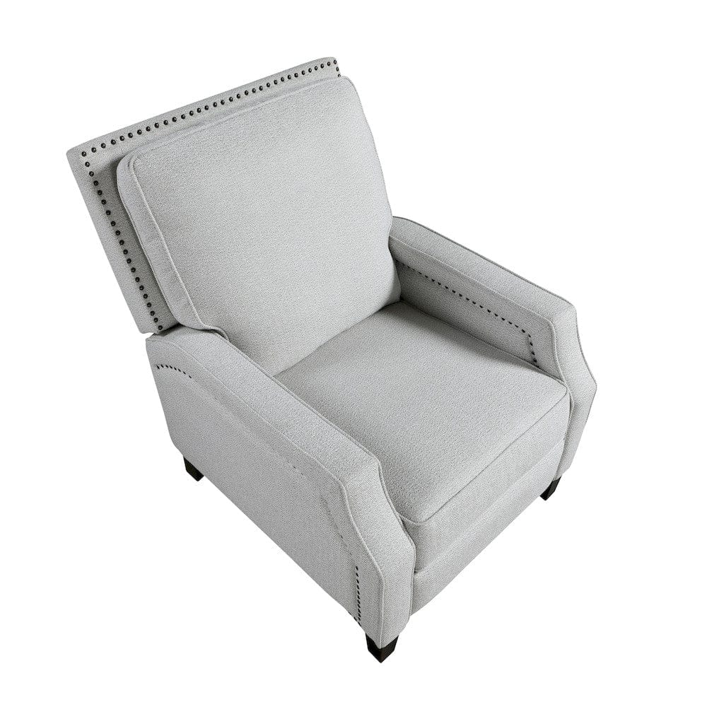 Homelegance  - Berenson Push Back Reclining Chair in Gray - 8504FGY-1  view 9